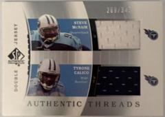 Tyrone Calico [Single Jersey] #JC-TC Football Cards 2003 SP Authentic Threads Prices