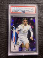 Luka Modric [Purple] #31 Soccer Cards 2019 Topps Chrome UEFA Champions League Sapphire Prices
