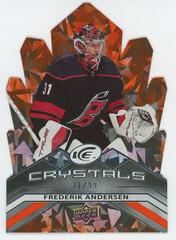 Frederik Andersen [Orange] #IC-19 Hockey Cards 2021 Upper Deck Ice Crystals Prices
