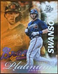 Dansby Swanson [Orange] Baseball Cards 2017 Bowman Platinum Presence Prices