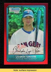 Chris Davis [Red Refractor] #DP29 Baseball Cards 2006 Bowman Chrome Draft Picks Prices