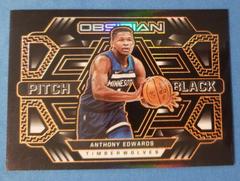 Anthony Edwards [Orange] Basketball Cards 2021 Panini Obsidian Pitch Black Prices