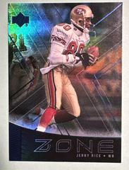 Jerry Rice [BLUE] #Z12 Football Cards 1999 Upper Deck Highlight Zone Prices