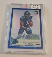 A.J. Brown [Blue] Football Cards 2019 Donruss Optic Rated Rookie Autographs Prices