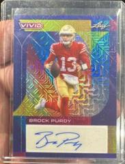 Brock Purdy #BA-BP1 Football Cards 2023 Leaf Vivid Autographs Prices