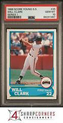 Will Clark #25 Baseball Cards 1988 Score Young Superstars Series 1 Prices