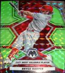 Bryce Harper [Green Fluorescent Mosaic] Baseball Cards 2021 Panini Mosaic Prices