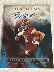 Brian Robinson Jr. [Turquoise] Football Cards 2022 Panini Origins Rookie Autographs Prices