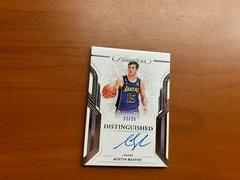 Austin Reaves #20 Basketball Cards 2022 Panini Flawless Distinguished Auto Prices