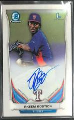 Akeem Bostick #AB Baseball Cards 2014 Bowman Chrome Autograph Prospects Prices