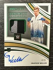 Grayson Waller [Memorabilia Autograph Green] Wrestling Cards 2022 Panini Immaculate WWE Prices