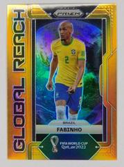 Fabinho [Orange] #14 Soccer Cards 2022 Panini Prizm World Cup Global Reach Prices