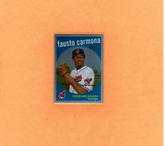 Fausto Carmona [Black Border Refractor] #C58 Baseball Cards 2008 Topps Heritage Chrome Prices
