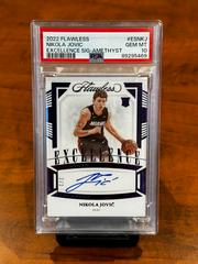 Nikola Jovic [Amethyst] #42 Basketball Cards 2022 Panini Flawless Excellence Signature Prices
