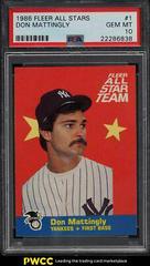 Don Mattingly #1 Baseball Cards 1986 Fleer All Stars Prices