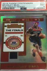 Bradley Beal [The Finals Ticket] Basketball Cards 2019 Panini Contenders Prices