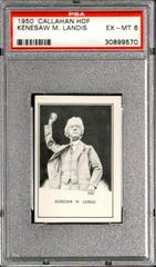 Kenesaw M. Landis Baseball Cards 1950 Callahan Hall of Fame Prices