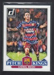 Lionel Messi [Silver Press Proof] Soccer Cards 2015 Panini Donruss Pitch Kings Prices