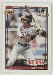 Alex Cole #421 Baseball Cards 1991 Topps Desert Shield Prices