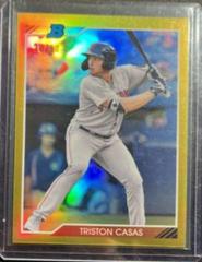 Triston Casas [Gold Refractor] Baseball Cards 2020 Bowman Heritage Chrome Prospects Prices