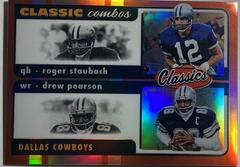 Drew Pearson, Roger Staubach [Red] #CC-6 Football Cards 2022 Panini Classics Combos Prices