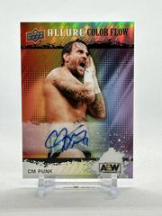 CM Punk [Full Rainbow Autograph] #R-1 Wrestling Cards 2022 Upper Deck Allure AEW Color Flow Prices