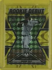 Shane Baz [Reactive Yellow] Baseball Cards 2022 Panini Mosaic Rookie Debut Prices