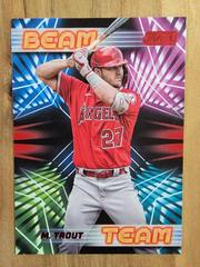 Mike Trout [Red] Baseball Cards 2023 Stadium Club Beam Team Prices