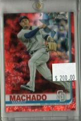 Manny Machado [Red Refractor] #500 Baseball Cards 2019 Topps Chrome Sapphire Prices