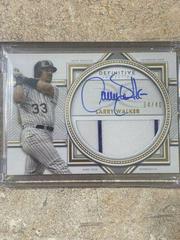 Larry Walker Baseball Cards 2022 Topps Definitive Definitive Autograph Relic Collection Prices