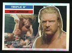 Triple H [Refractor] #28 Wrestling Cards 2006 Topps Heritage Chrome WWE Prices