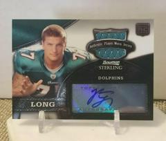 Jake Long [Jersey Autograph Refractor] Football Cards 2008 Bowman Sterling Prices