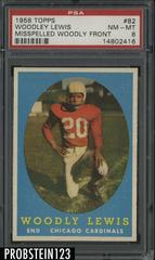 Woodley Lewis [Misspelled Woodly Front] #82 Football Cards 1958 Topps Prices
