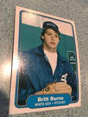 Britt Burns #339 Baseball Cards 1982 Fleer Prices