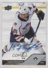 Martin Frk [Autograph] #3 Hockey Cards 2022 Upper Deck AHL Prices