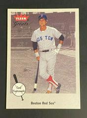 Carl Yastrzemski #75 Baseball Cards 2002 Fleer Greats Prices