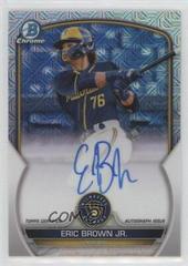 Eric Brown Jr. #BMA-EB Baseball Cards 2023 Bowman Chrome Prospect Mega Box Autographs Prices