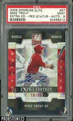 Mike Trout [Red Status Autograph] Baseball Cards 2009 Donruss Elite Extra Edition Prices