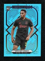 Jurrien Timber [Electric Etch Neon Blue Flood] #161 Soccer Cards 2021 Panini Obsidian Prices
