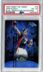 John Elway [Blue Refractor w/ Coating] #T6 Football Cards 1999 Topps Finest Team Prices