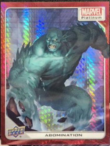 Abomination [Red Prism] #81 Marvel 2023 Upper Deck Platinum