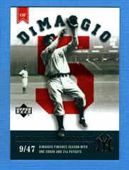 Joe DiMaggio [Tribute to DiMaggio] #107 Baseball Cards 2002 Upper Deck Prospect Premieres Prices