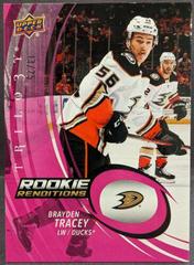 Brayden Tracey [Pink] Hockey Cards 2022 Upper Deck Trilogy Rookie Renditions Prices