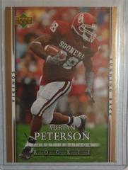 Adrian Peterson [Gold] #104 Football Cards 2007 Upper Deck First Edition Prices