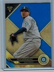 Felix Hernandez [Sapphire] #25 Baseball Cards 2017 Topps Triple Threads Prices