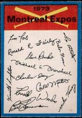 Montreal Expos Baseball Cards 1973 O Pee Chee Team Checklists Prices