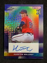 Hurston Waldrep [Navy Blue Mojo] #BA-HW1 Baseball Cards 2023 Leaf Vivid Autograph Prices