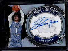 Zayden High #PCS-ZH Basketball Cards 2023 Bowman Chrome University Prime Signatures Prices