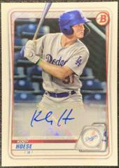 Kody Hoese Baseball Cards 2020 Bowman Paper Prospect Autographs Prices