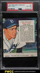 Billy Cox #2 Baseball Cards 1954 Red Man Tobacco Prices
